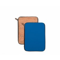 Bærbar cover i kork læder/ blå neopren13